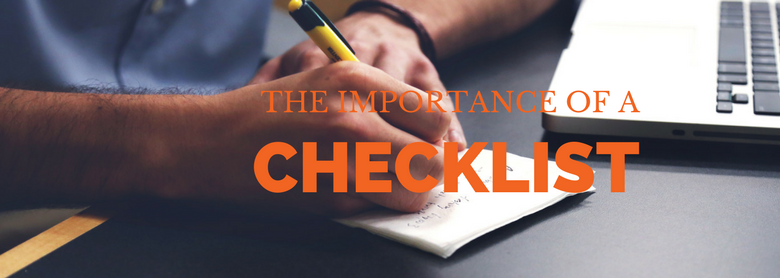 The Importance of a Checklist